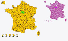 impression d'écran du site cartes-cliquables-joomla.gmapfp.org/fr/departements-de-france