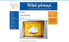 impression d'écran du site bebeplume.fr