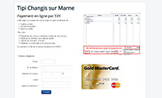 impression d'écran du site http://www.changis-sur-marne.fr/paiement-en-ligne
